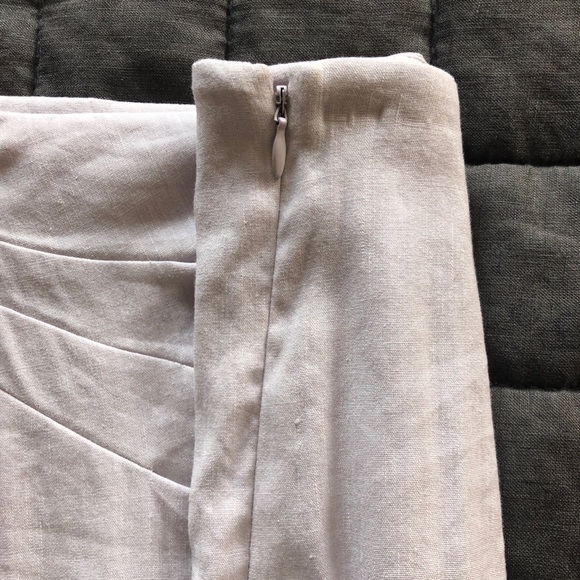 NWT Rebecca Taylor Wisteria  Linen Skirt Sz4 - Picture 4 of 5
